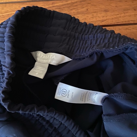 Athleta Metropolis Straight Leg Pant PrimaTwill Navy Blue sz.8 - Picture 8 of 10